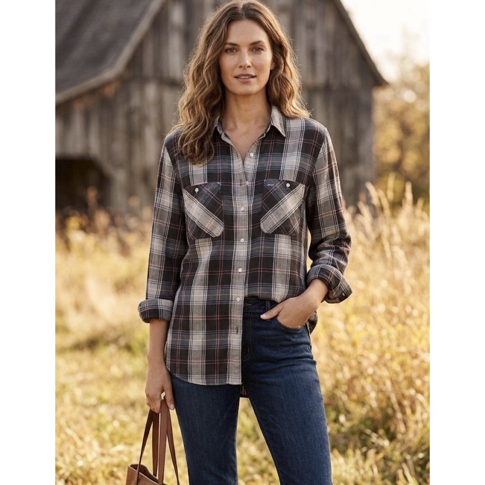 Lauren Ralph Lauren Women's Plaid Button Down Shirt Size 3X Western Fall